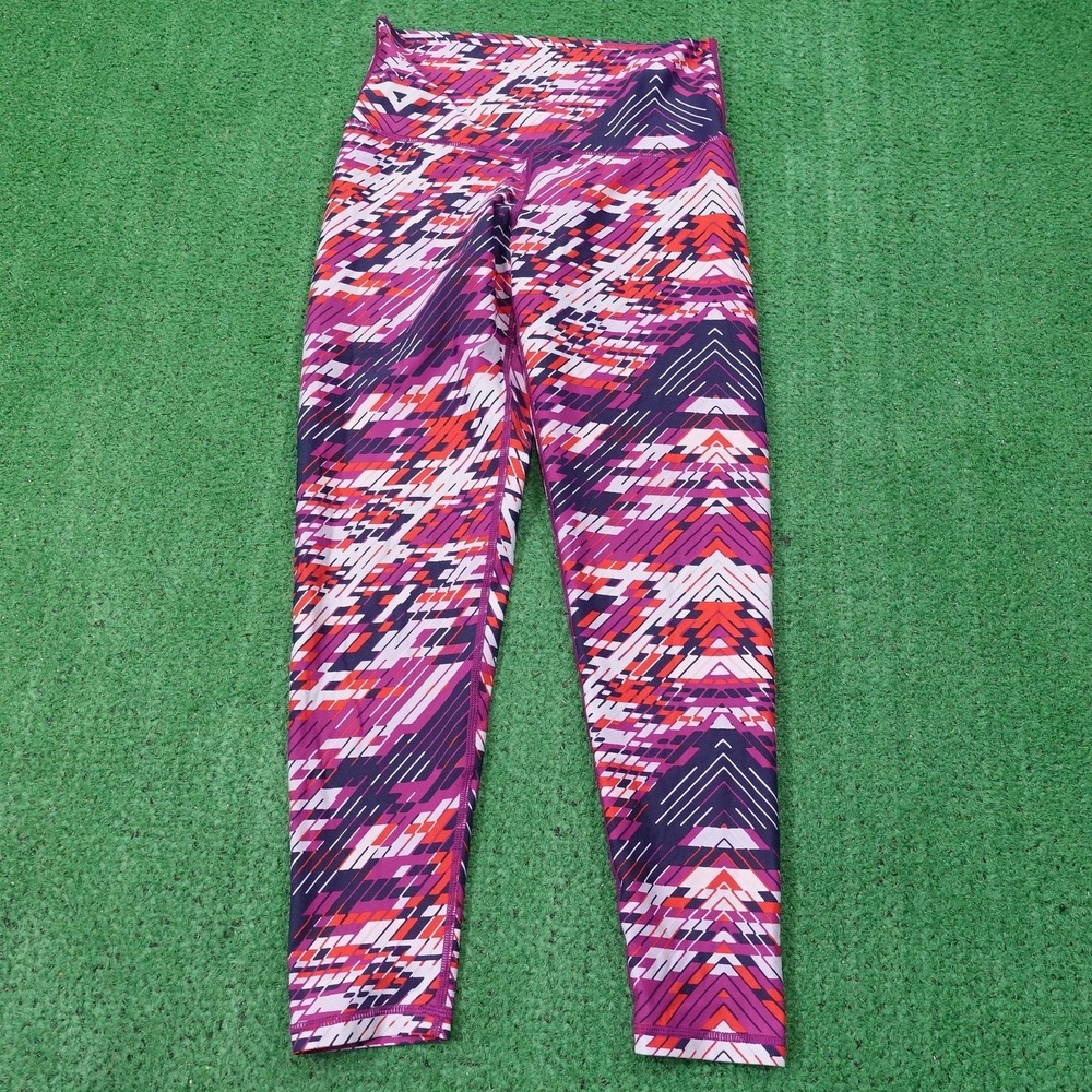 Aerie Leggings Womens M Multicolor High Rise Ankle Yoga Stretch Activewear